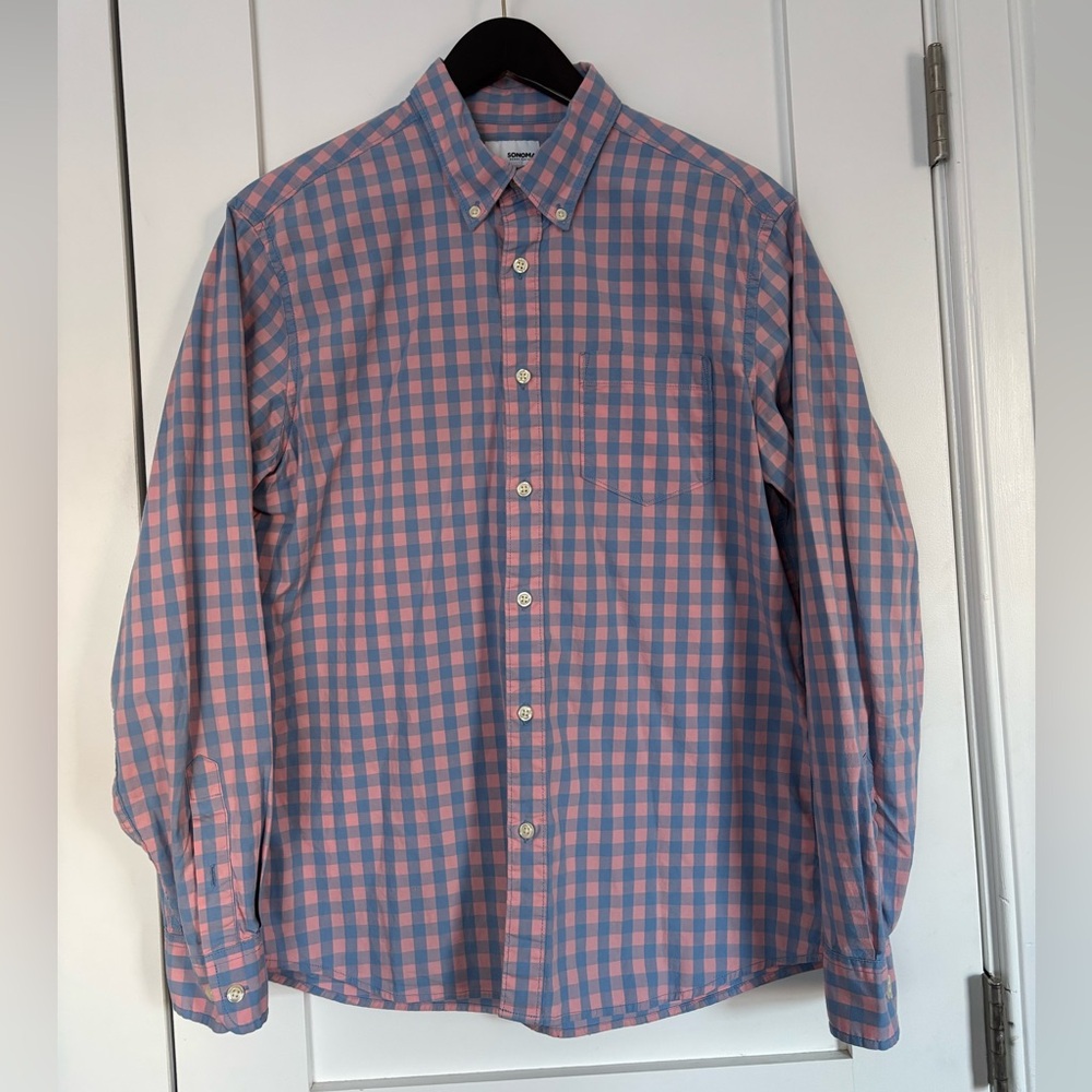 Sonoma Brand Men’s Casual Untuckable Button Down